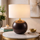 Hospitality furniture - White Jute Accent Table Lamp - www.oroatrade.com