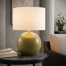 Hospitality furniture - White Jute Accent Table Lamp - www.oroatrade.com