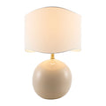 Hospitality furniture - Wavy White Jute Table Lamp - www.oroatrade.com
