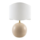 Hospitality furniture - Wavy White Jute Table Lamp - www.oroatrade.com