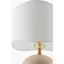 Hospitality furniture - Wavy White Jute Table Lamp - www.oroatrade.com