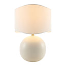 Hospitality furniture - Wavy White Jute Table Lamp - www.oroatrade.com