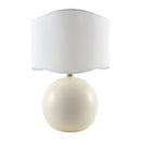 Hospitality furniture - Wavy White Jute Table Lamp - www.oroatrade.com