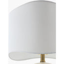 Hospitality furniture - Wavy White Jute Table Lamp - www.oroatrade.com