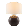 Hospitality furniture - Wavy White Jute Table Lamp - www.oroatrade.com