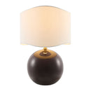 Hospitality furniture - Wavy White Jute Table Lamp - www.oroatrade.com