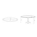 Modern furniture - Oval Pedestal Dining Table - www.oroatrade.com