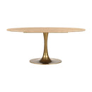 Hospitality furniture - Oval Gold Base Dining Table - www.oroatrade.com