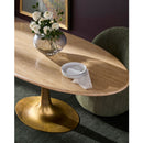 Hospitality furniture - Oval Gold Base Dining Table - www.oroatrade.com