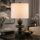 Hospitality furniture - Geometric Stacked Linen Table Lamp - www.oroatrade.com