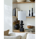 Hospitality furniture - Geometric Stacked Linen Table Lamp - www.oroatrade.com