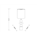 Hospitality furniture - Geometric Stacked Linen Table Lamp - www.oroatrade.com