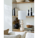 Hospitality furniture - Geometric Stacked Linen Table Lamp - www.oroatrade.com