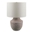 Hospitality furniture - Beige Drum Linen Table Lamp S - www.oroatrade.com