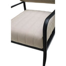 Modern European furniture - Black Aluminum Outdoor Accent Chair - www.oroatrade.com