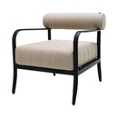 Modern European furniture - Black Aluminum Outdoor Accent Chair - www.oroatrade.com