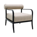 Modern European furniture - Black Aluminum Outdoor Accent Chair - www.oroatrade.com