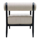 Modern European furniture - Black Aluminum Outdoor Accent Chair - www.oroatrade.com