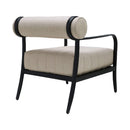 Modern European furniture - Black Aluminum Outdoor Accent Chair - www.oroatrade.com