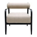 Modern European furniture - Black Aluminum Outdoor Accent Chair - www.oroatrade.com