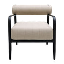 Modern European furniture - Black Aluminum Outdoor Accent Chair - www.oroatrade.com