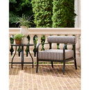 Modern European furniture - Black Aluminum Outdoor Accent Chair - www.oroatrade.com