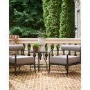 Modern European furniture - Black Aluminum Outdoor Accent Chair - www.oroatrade.com