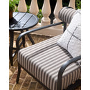 Modern European furniture - Black Aluminum Outdoor Accent Chair - www.oroatrade.com