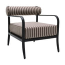Modern European furniture - Black Aluminum Outdoor Accent Chair - www.oroatrade.com