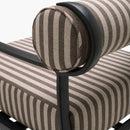 Modern European furniture - Black Aluminum Outdoor Accent Chair - www.oroatrade.com