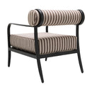 Modern European furniture - Black Aluminum Outdoor Accent Chair - www.oroatrade.com