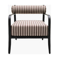 Modern European furniture - Black Aluminum Outdoor Accent Chair - www.oroatrade.com