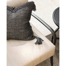 Modern European furniture - Black Aluminum Outdoor Loveseat - www.oroatrade.com