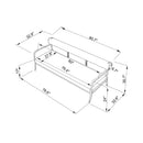 Modern European furniture - Black Aluminum Outdoor Sofa - www.oroatrade.com