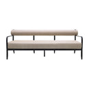 Modern European furniture - Black Aluminum Outdoor Sofa - www.oroatrade.com
