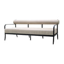 Modern European furniture - Black Aluminum Outdoor Sofa - www.oroatrade.com