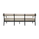 Modern European furniture - Black Aluminum Outdoor Sofa - www.oroatrade.com