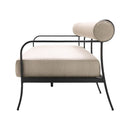 Modern European furniture - Black Aluminum Outdoor Sofa - www.oroatrade.com
