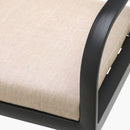 Modern European furniture - Black Aluminum Outdoor Dining Chair - www.oroatrade.com