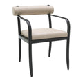 Modern European furniture - Black Aluminum Outdoor Dining Chair - www.oroatrade.com