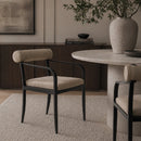 Modern European furniture - Black Aluminum Outdoor Dining Chair - www.oroatrade.com