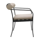 Modern European furniture - Black Aluminum Outdoor Dining Chair - www.oroatrade.com