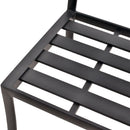 Modern European furniture - Black Aluminum Outdoor Dining Chairs (2) - www.oroatrade.com