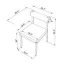 Modern European furniture - Black Aluminum Outdoor Dining Chairs (2) - www.oroatrade.com