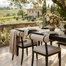 Modern European furniture - Black Aluminum Outdoor Dining Chairs (2) - www.oroatrade.com