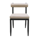 Modern European furniture - Black Aluminum Outdoor Dining Chairs (2) - www.oroatrade.com