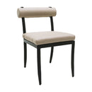Modern European furniture - Black Aluminum Outdoor Dining Chairs (2) - www.oroatrade.com