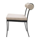 Modern European furniture - Black Aluminum Outdoor Dining Chairs (2) - www.oroatrade.com