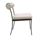 Modern European furniture - Black Aluminum Outdoor Dining Chairs (2) - www.oroatrade.com