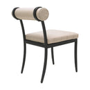 Modern European furniture - Black Aluminum Outdoor Dining Chairs (2) - www.oroatrade.com